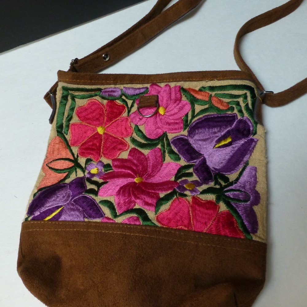 embroidered crossbody bag each side dif co…